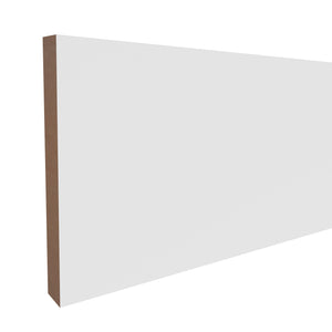 9/16 in x 5-1/2 in x 16 ft L1X6F Primed White Pine Wood Finished Boards -  Moulding, durable composite construction with a smooth primed white finish for easy painting and installation.