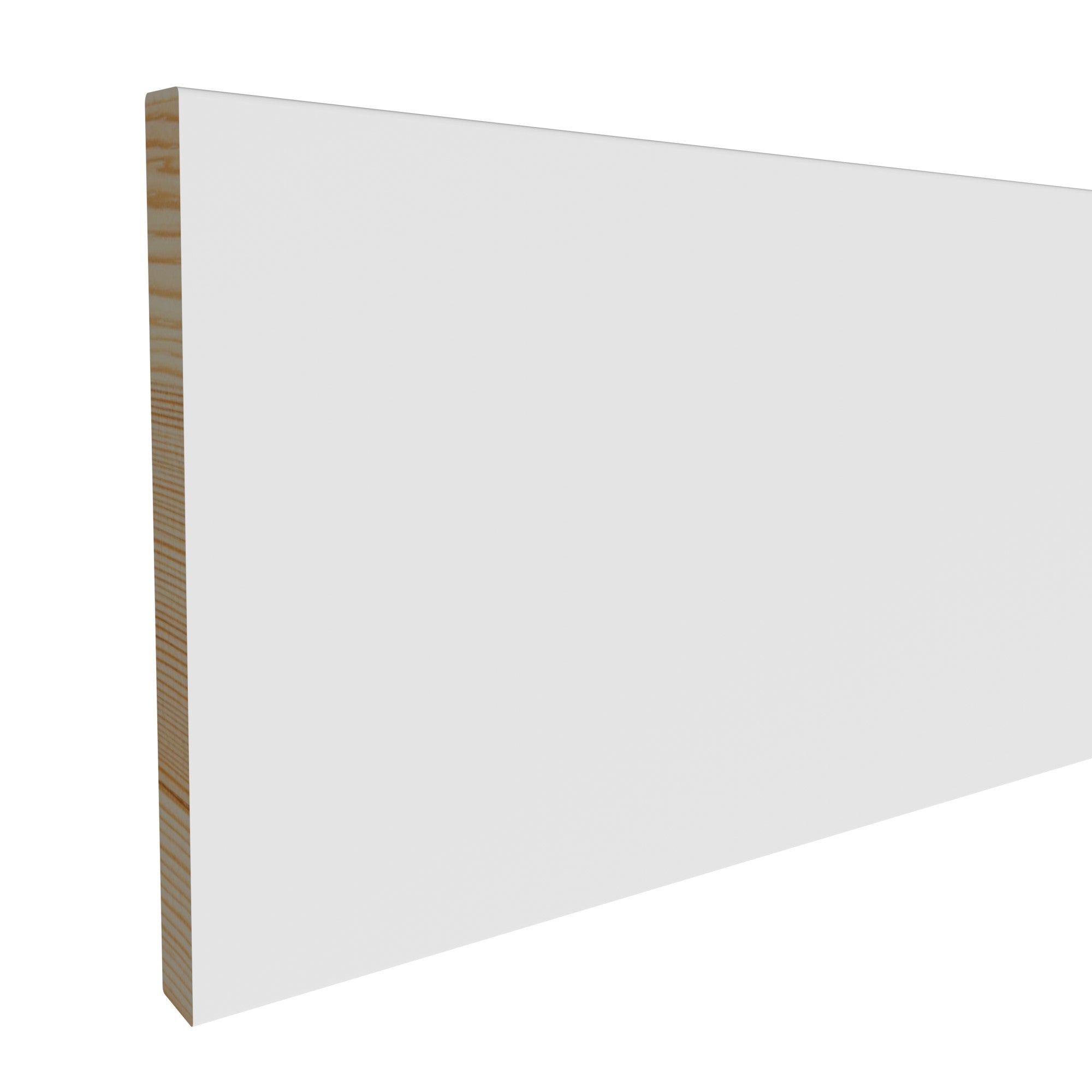 9/16 in x 7-1/4 in x 16 ft L108P Primed White Pine Wood Finished Boards -  Moulding, durable composite construction with a smooth primed white finish for easy painting and installation.