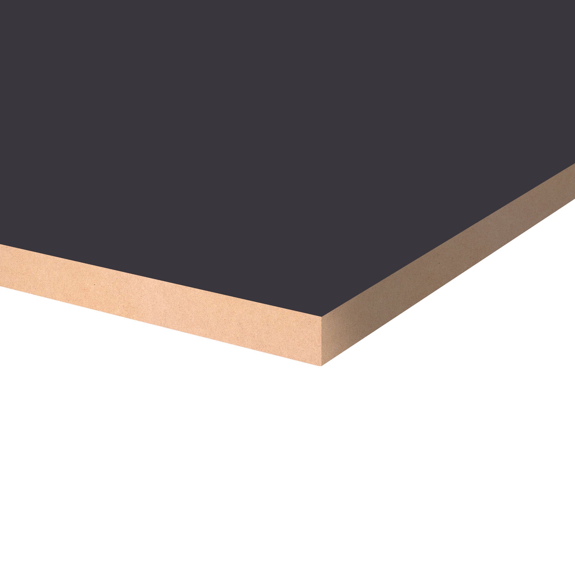 Arkopa Anthracite HG MDF Panel One-Side (8mm) 5/16 in x 4 ft x 9 ft