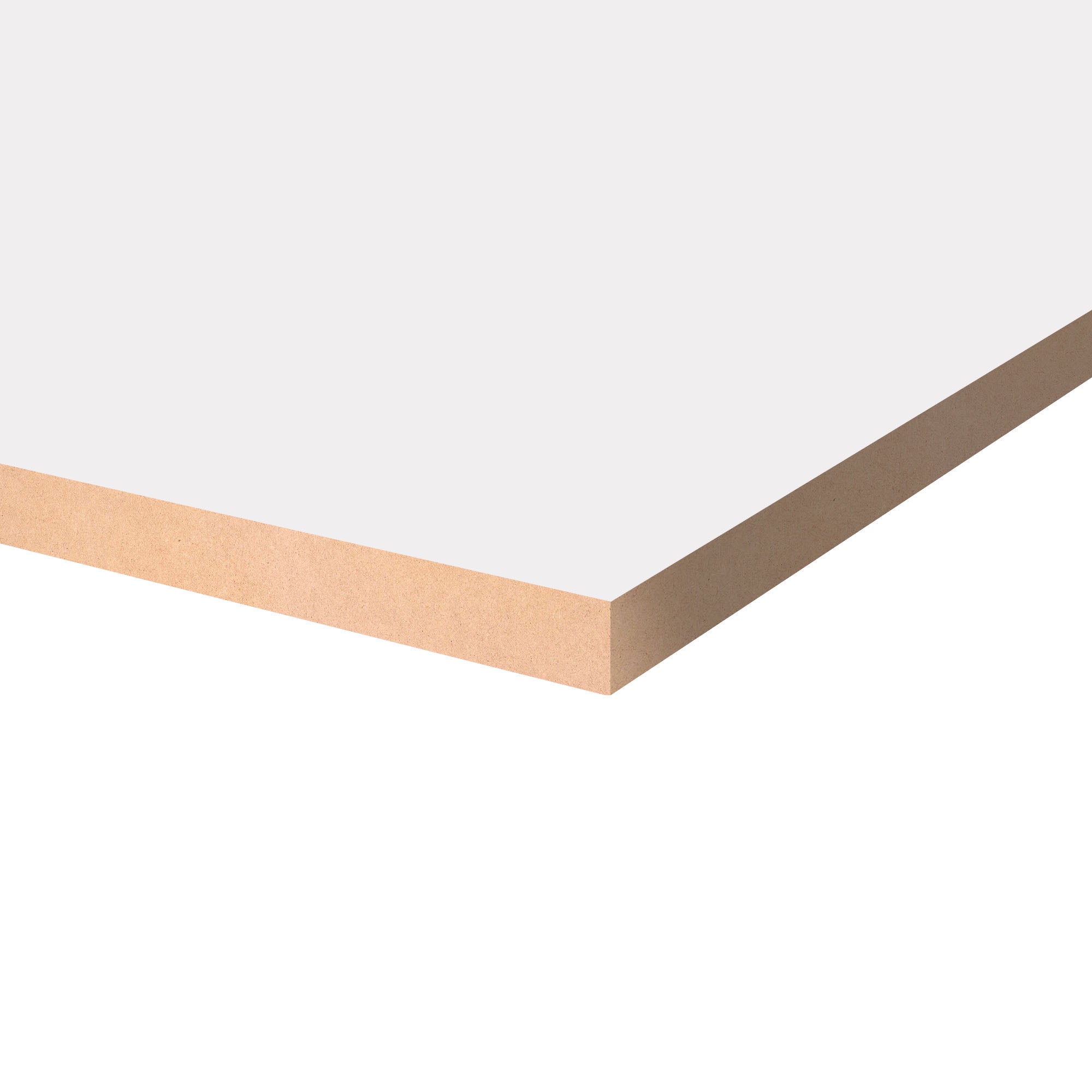 Arkopa Porcelain White HG MDF Panel One-Side (8mm) 5/16 in x 4 ft x 9 ft