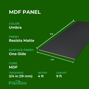 Arkopa Umbra RM MDF Panel One-Side (19mm) 3/4 in x 4 ft x 9 ft