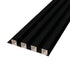 Black Decorative Wall Panel - WPC Bancal, featuring a modern wood-plastic composite design in dimensions 6 1/4 ft x 9 1/2 ft x 1 in, ideal for stylish interior wall applications.
