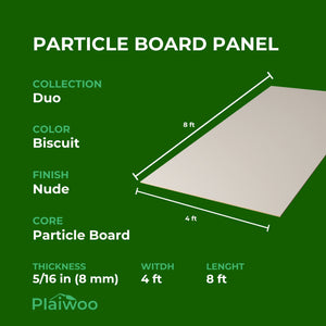 Finsa Biscuit Duo Melamine TFL Panel (5/16 in x 4 ft x 8 ft)