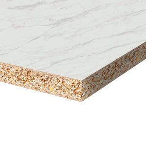 Finsa Marmol Blanco Duo Melamine TFL Panel (3/4 in x 4 ft x 8 ft)