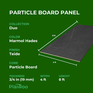 Finsa Marmol Hades Duo Melamine TFL Panel (3/4 in x 4 ft x 8 ft)