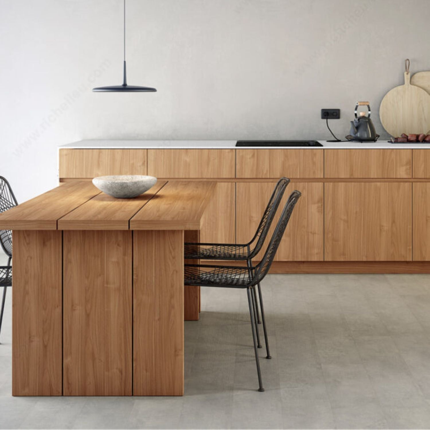 Finsa Nogal Slow Duo Melamine TFL Panel (5/16 in x 4 ft x 8 ft)