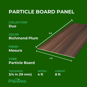 Finsa Richmond Plum Duo Melamine TFL Panel (3/4 in x 4 ft x 8 ft)