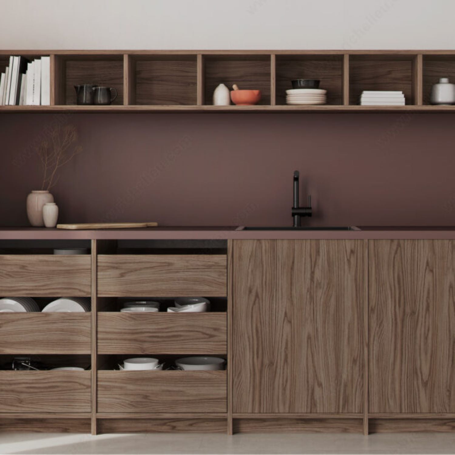 Finsa Roble Cooper Duo Melamine TFL Panel (3/4 in x 4 ft x 8 ft)