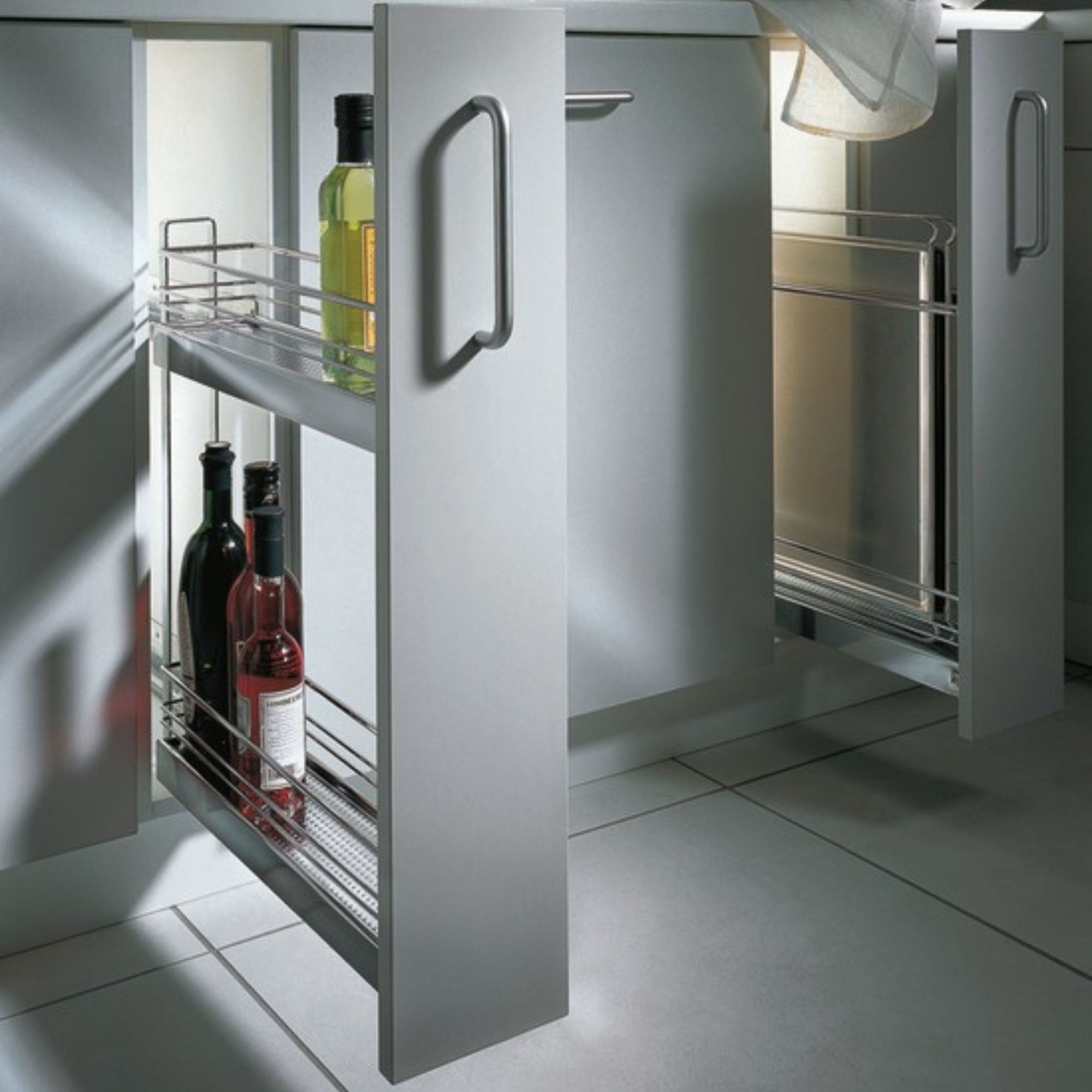 Häfele - Base Cabinet Pull-Out, 3-Tier, 90°