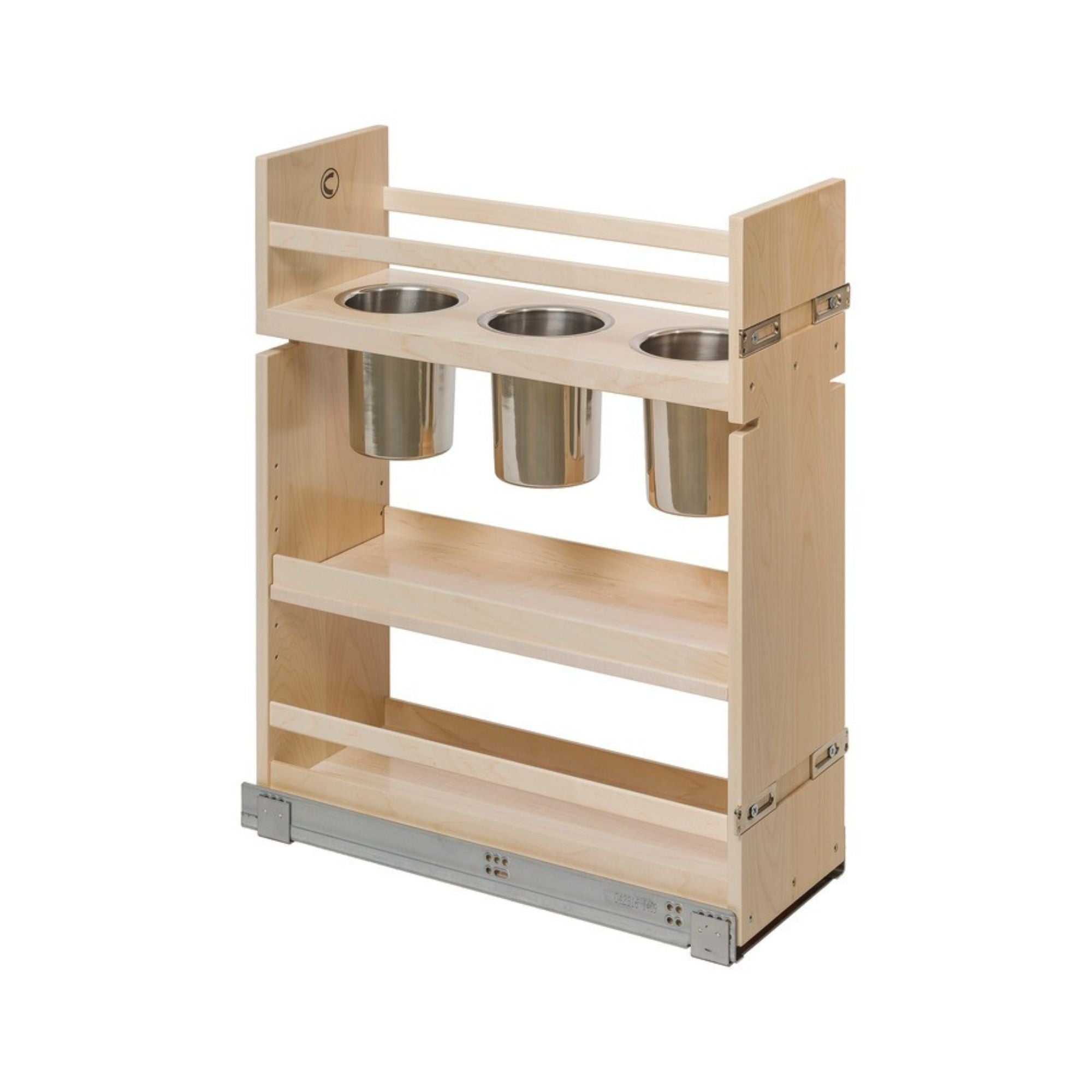 Häfele - Base Pull-Out Canister Organizer, Baltic Birch