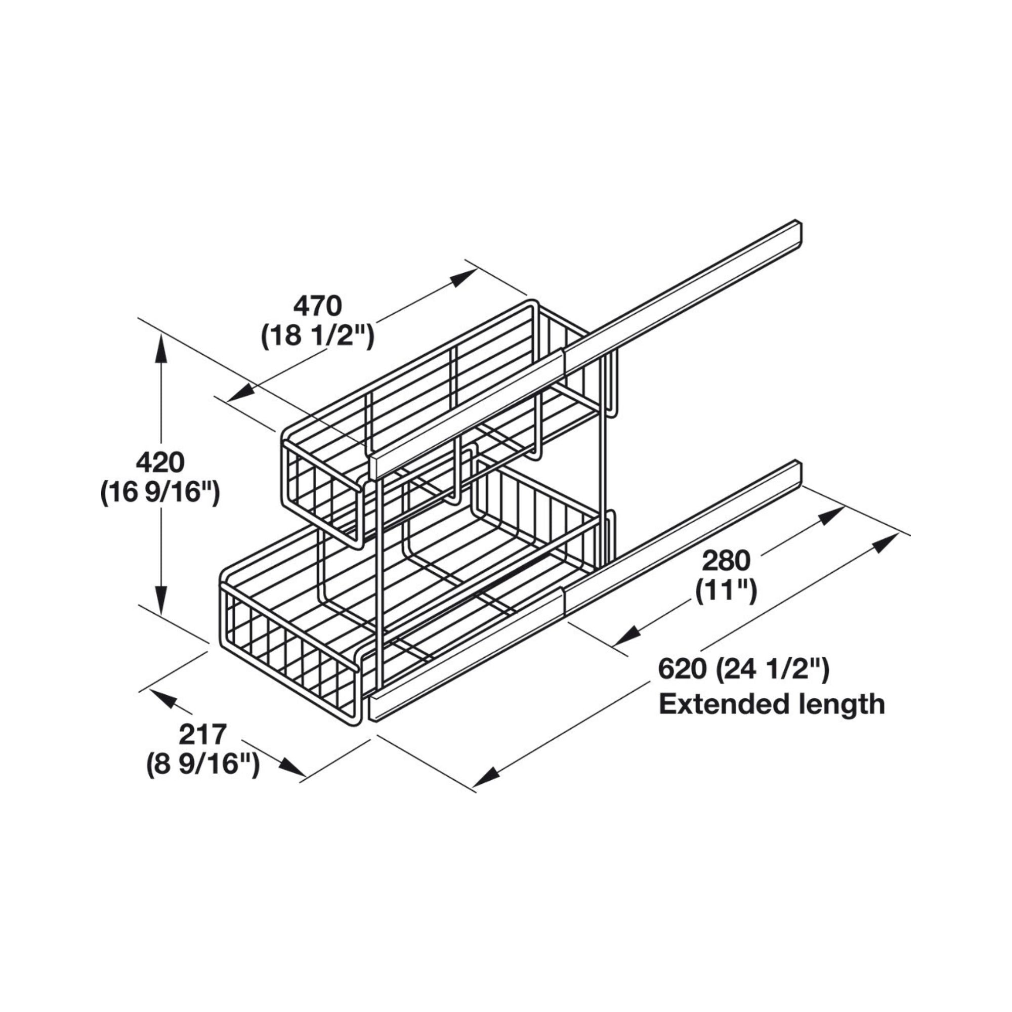 Häfele - Base Pull-Out, Under Sink Storage