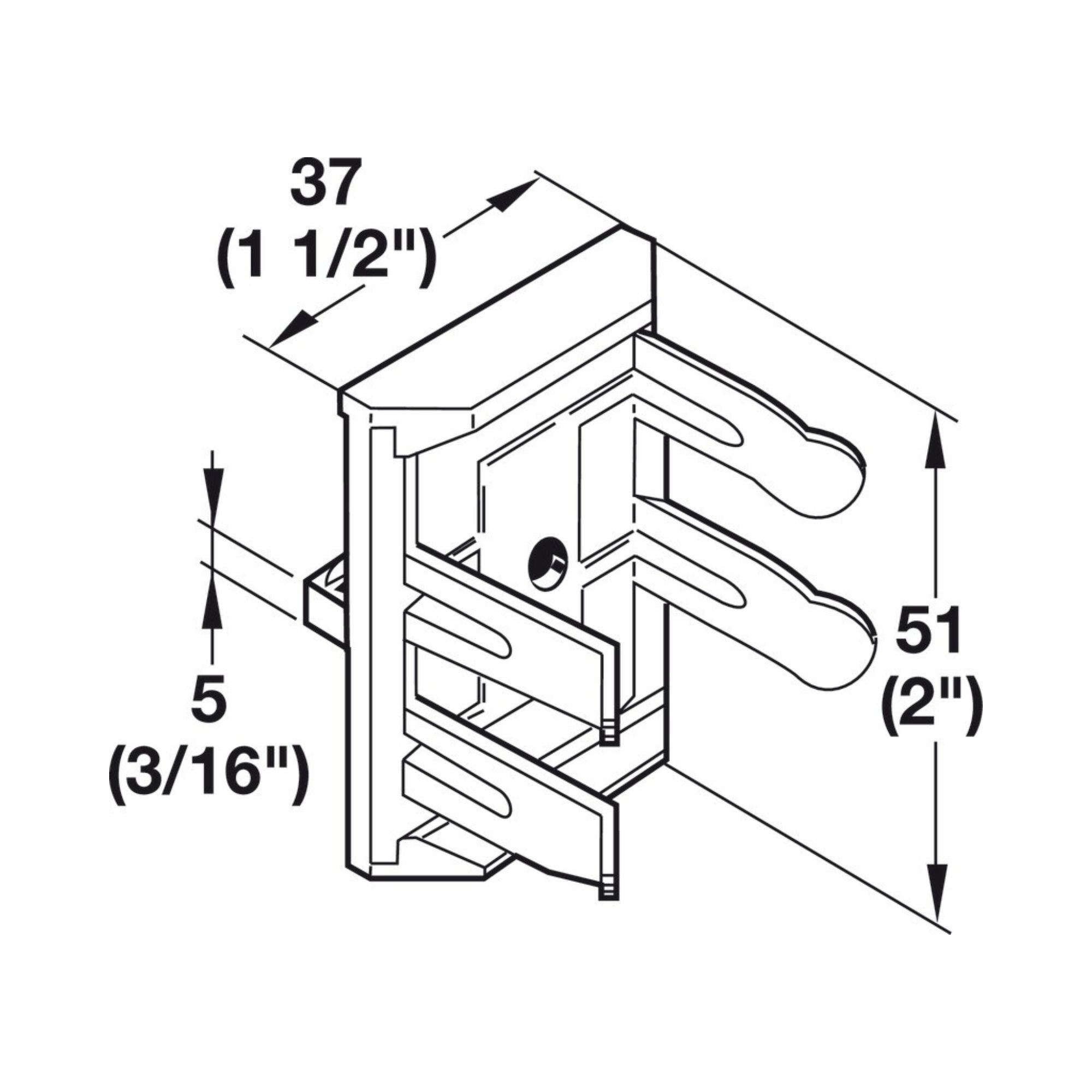 Häfele - Plinth Panel Clip, 2-Part