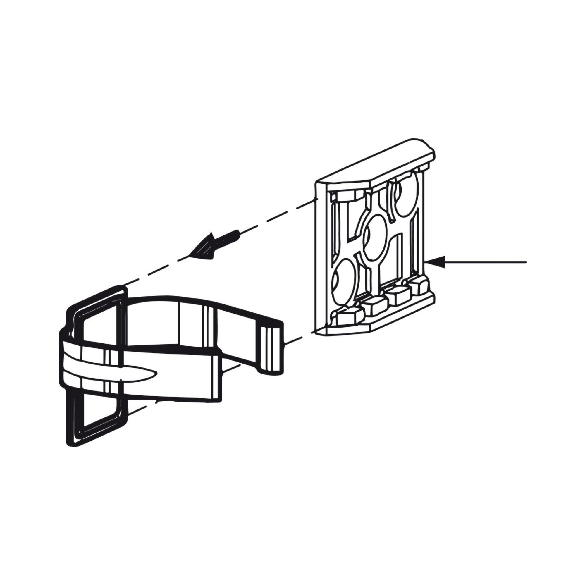 Häfele - Spring Clip, for Plinth Clips for Ø28 mm