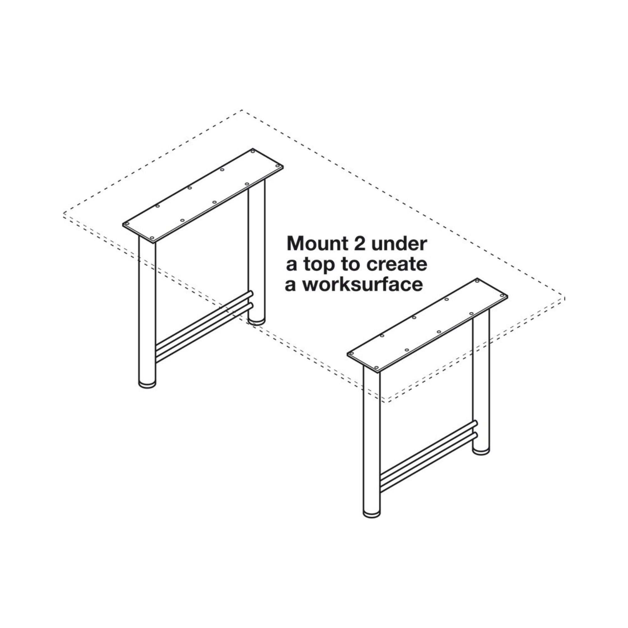 Häfele - Support Leg, 610 mm Width