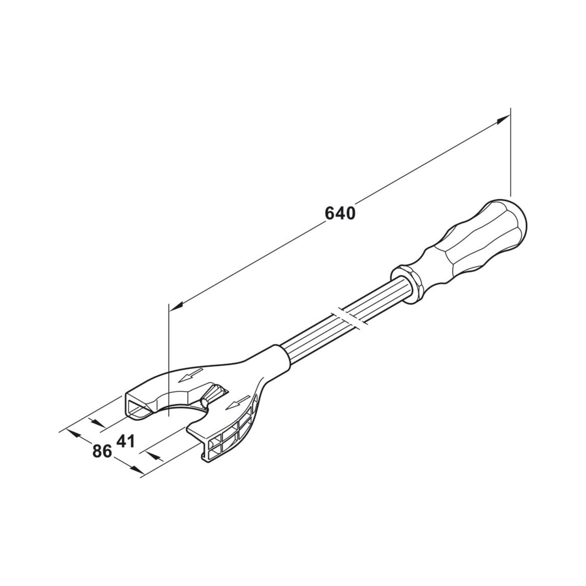 Häfele AXILO - Light Adjusting Tool, Cabinet Leveling System