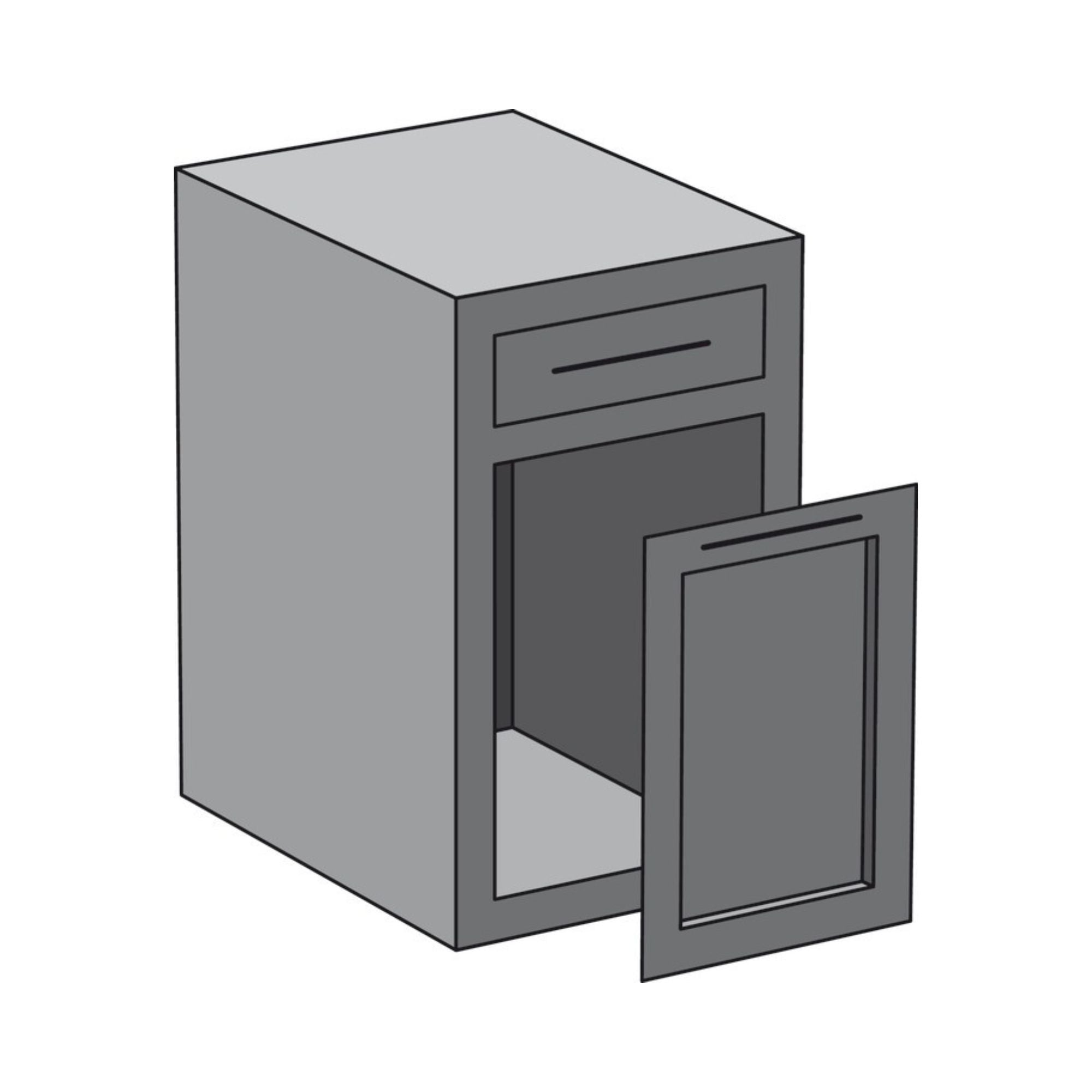 Hailo US Cargo FF 24 - Waste Bin Pull-Out, (Face Frame)