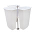 Knape and Vogt - Corner Recycling Bin, Triple Bin
