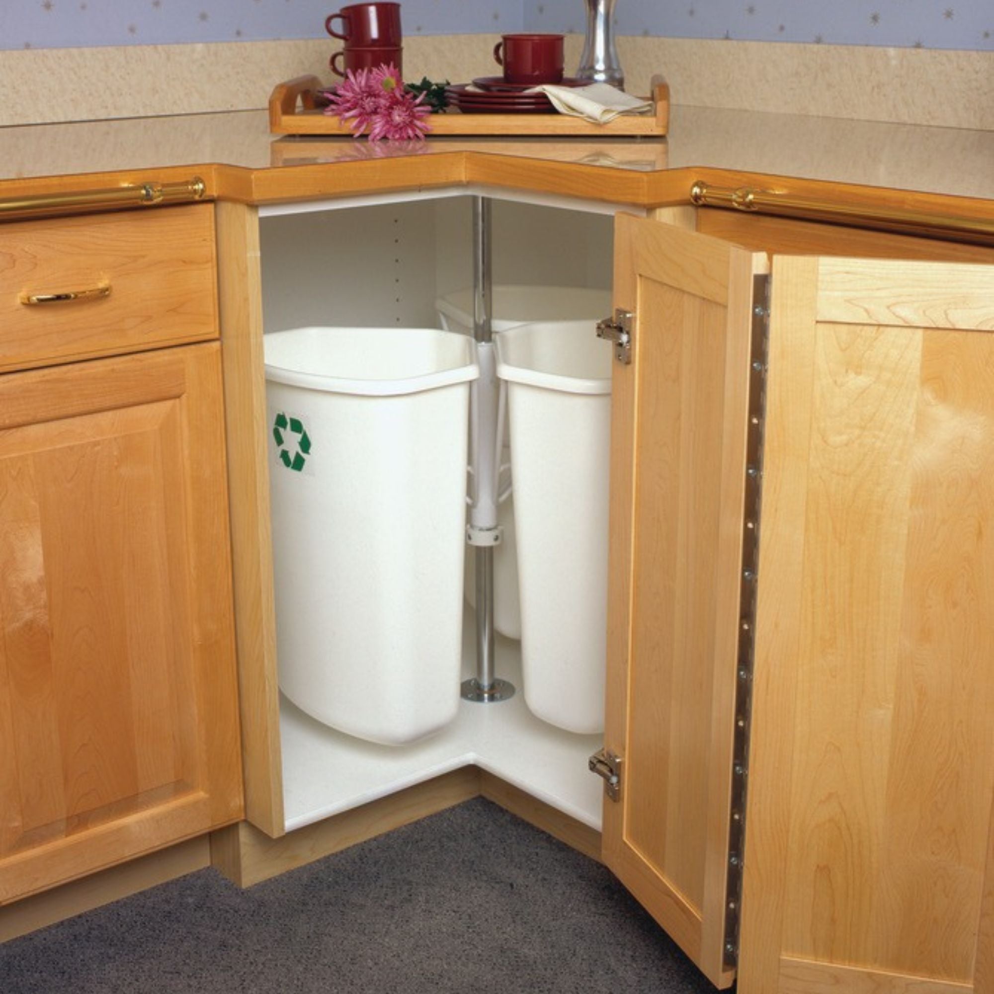 Knape and Vogt - Replacement Waste Bin, for Corner Triple Recycling Bin