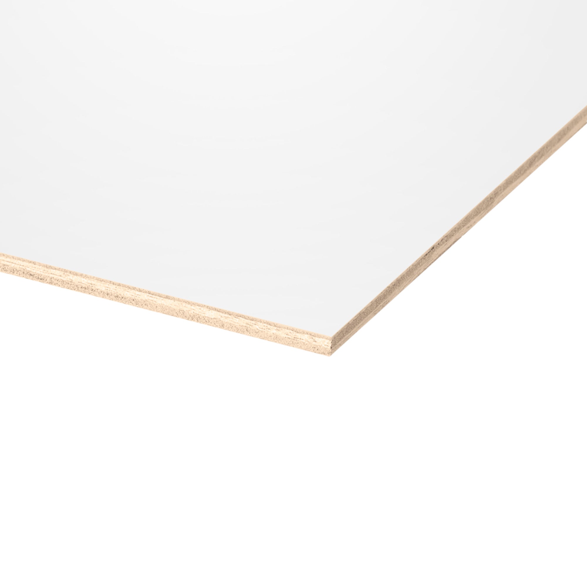 White Plywood One-Side (6,35 mm) 1/4 in x 4 ft x 8 ft