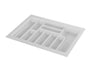 Starax (S-2290-W antes S-2659) Cut to Size Cutlery Tray - White (33 1/8-30 3/4 in x 19 1/4-16 1/8 in x 2 1/8 in)