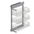 Starax Soft Close Base Cabinet Organizer with Door Attachment - Chrome (14 in x 18 1/2 in x 25 in)