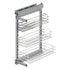 Starax Soft Close Base Cabinet Organizer with Door Attachment - Chrome (14 in x 18 1/2 in x 25 in)