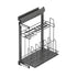Starax Cookware Organizer with Door Attachment - Anthracite (12 1/4 in x 18 3/4 in x 25 1/4 in)