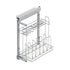 Starax Cookware Organizer with Door Attachment - Chrome (12 1/4 in x 18 3/4 in x 25 1/4 in)