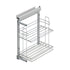 Starax Sliding Tray Organizer with Door Attachment - Chrome (10 1/4 in x 18 3/4 in x 25 1/4 in)