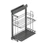 Starax Sliding Tray Organizer with Door Attachment - Anthracite (10 1/4 in x 18 3/4 in x 25 1/4 in)