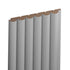 Full view of Luna MDF Decorative Wall Panel - Lotto (9 mm) 3/8 in x 7.48 in x 108 in a stylish wall decor solution with realistic wood texture for home and office interiors.
