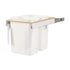 Knape and Vogt - Waste Bin Pull-Out, Wood Frame, Side Mount, Double, Depth is 23 3/16"