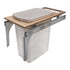 Knape and Vogt - Waste Bin Pull-Out, Wood Frame, Side Mount, Single, Depth is 22 1/2" (Capacity 50 qt.)